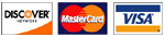 Discover, Visa, MasterCard