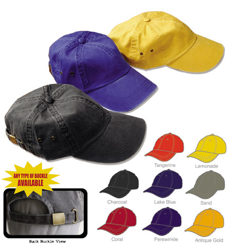 Pigment Dyed Cap Samples